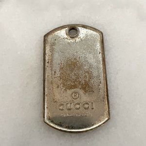 Authentic- Gucci dog tag